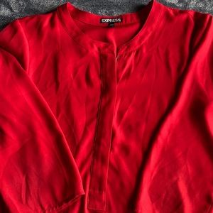 Express red blouse size M